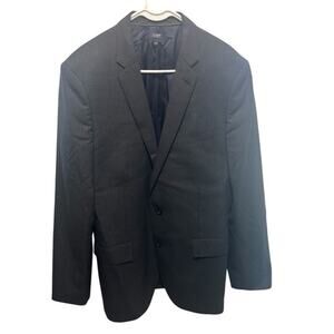 J. Crew Ludlow Piana Blazer 44L Italian 120's Wool Suit Jacket Gray Sports Coat